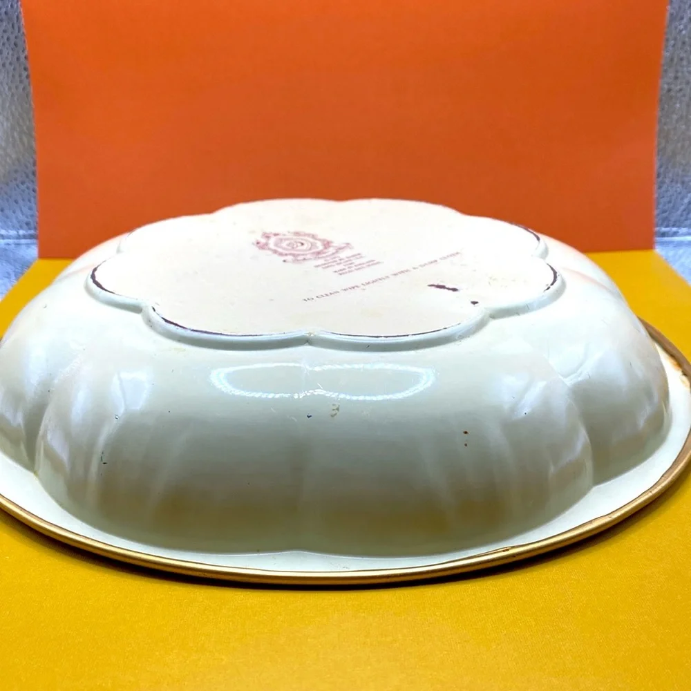 Vintage Daher Metal Tin Fruit Tray Bowl Harvest